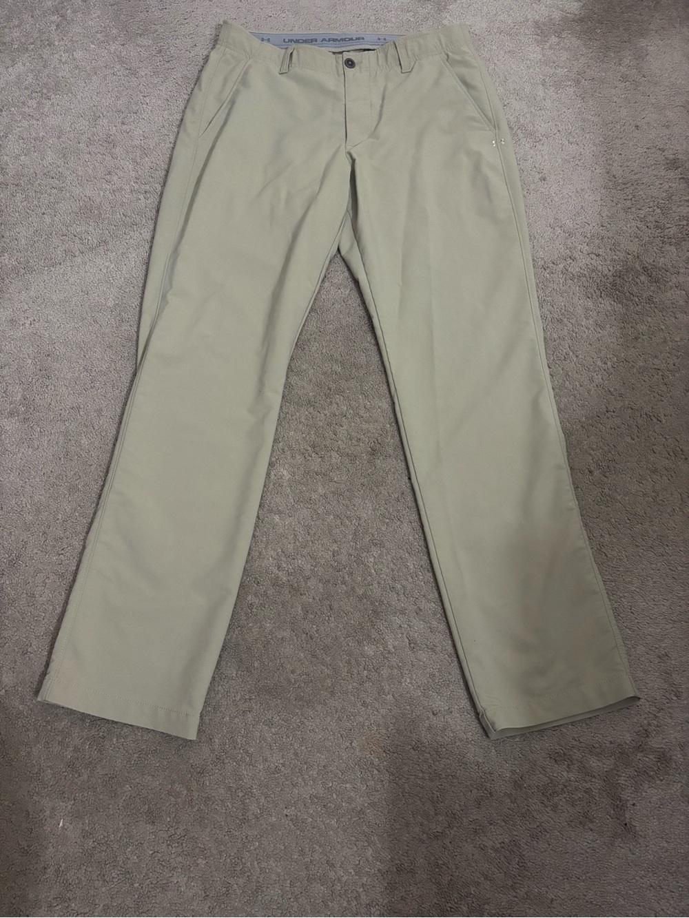 Under Armour Match Play Golf Pants
Men Beige Straight Leg Nylon
Blend Stretch - Picture 2 of 15